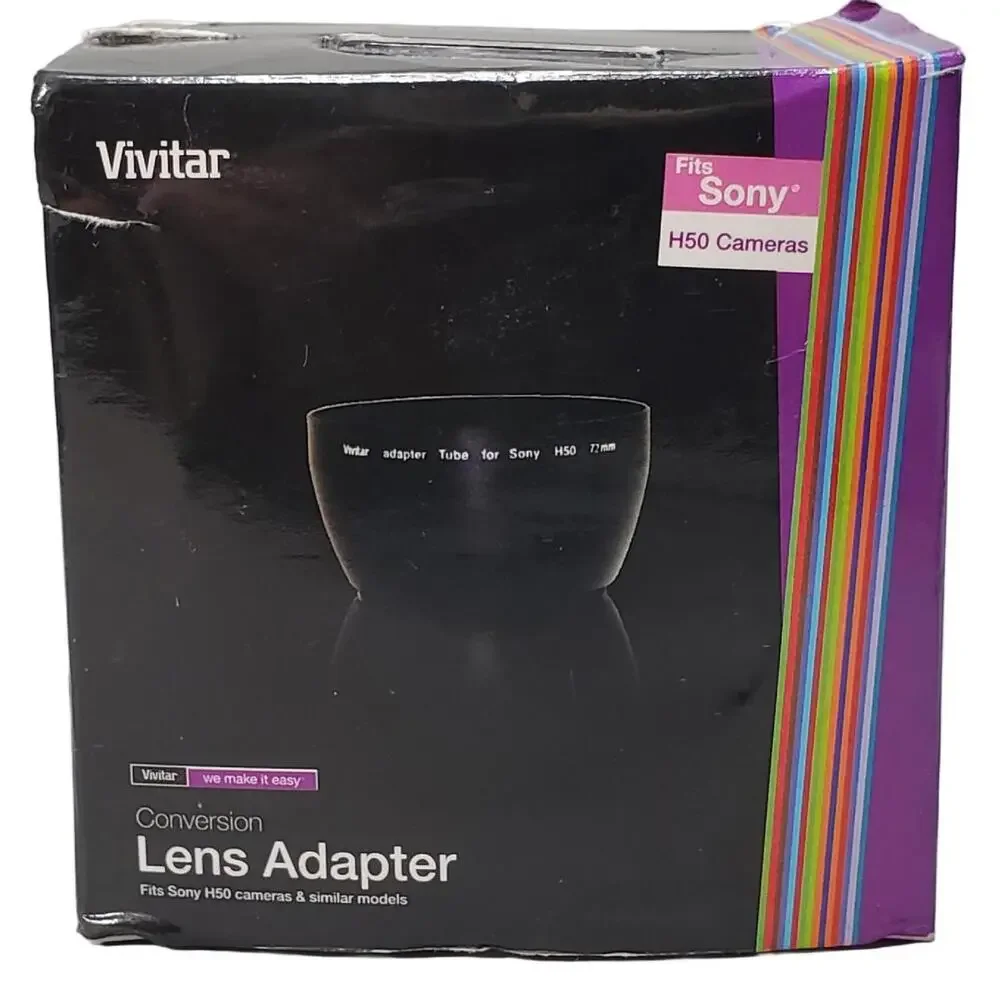 Vivitar Conversion Lens Adapter For Sony H50 Cameras